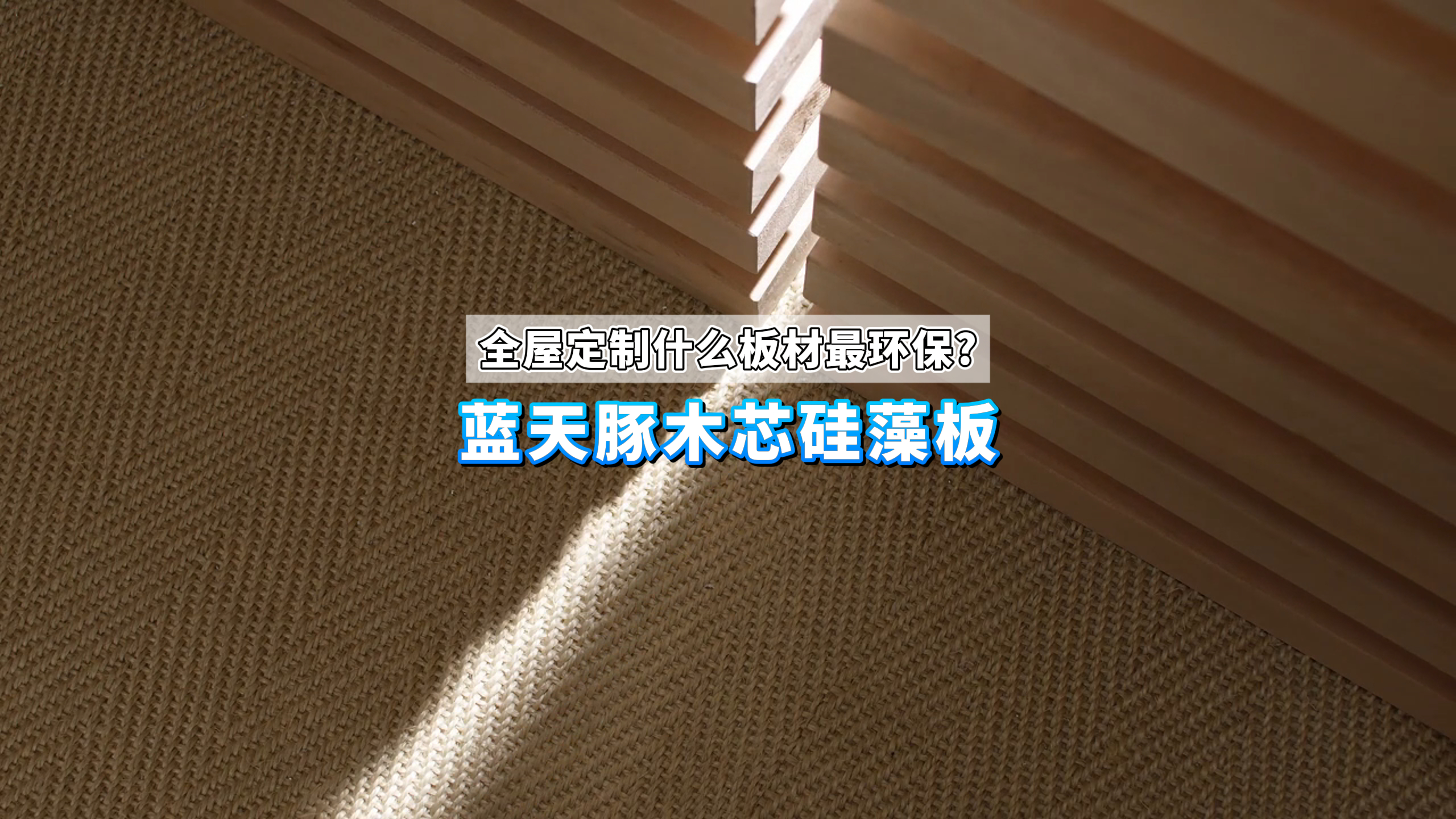 全屋定制什么板材最環保？藍天豚木芯硅藻板